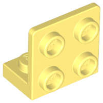 Lego (N) ~ Bracket 1 x 2 - 2 x 2 Inverted ~ [Bright Light Yellow]
