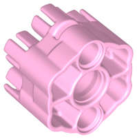 Lego (N) ~ Projectile Launcher Part Rapid Shooter Six Barrel - Angled Barrels ~ [Bright Pink]