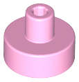 Lego (N) ~ Tile Round 1 x 1 with Bar and Pin Holder ~ [Bright Pink]
