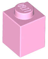 Lego (N) ~ Brick 1 x 1 ~ [Bright Pink]