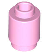 Lego (U) ~ Brick Round 1 x 1 ~ [Bright Pink]