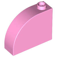 Lego (N) ~ Slope Curved 3 x 1 x 2 with Hollow Stud ~ [Bright Pink]