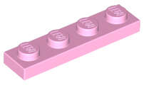 Lego (N) ~ Plate 1 x 4 ~ [Bright Pink]