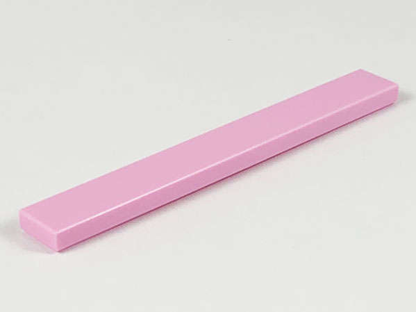 Lego (N) ~ Tile 1 x 8 ~ [Bright Pink]