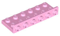 Lego (U) ~ Bracket 2 x 6 - 1 x 6 Inverted ~ [Bright Pink]