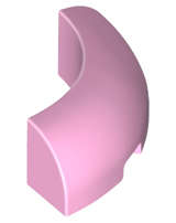 Lego (N) ~ Brick Round Corner 3 x 3 without Studs ~ [Bright Pink]