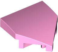 Lego (N) ~ Wedge 2 x 2 x 2/3 Pointed ~ [Bright Pink]