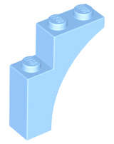 Lego (N) ~ Arch 1 x 3 x 3 ~ [Bright Light Blue]