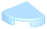 Lego (N) ~ Tile Round 1 x 1 Quarter ~ [Bright Light Blue]