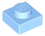 Lego (N) ~ Plate 1 x 1 ~ [Bright Light Blue]