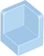 Lego (N) ~ Panel 1 x 1 x 1 Corner ~ [Bright Light Blue]
