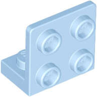 Lego (N) ~ Bracket 1 x 2 - 2 x 2 Inverted ~ [Bright Light Blue]