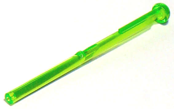 Lego (N) ~ Projectile Arrow Bar 8L with Round End (Spring Shooter Dart) ~ [Trans-Bright Green]
