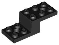 Lego (N) ~ Bracket 5 x 2 x 1 1/3 with 2 Holes and Bottom Tube ~ [Black]