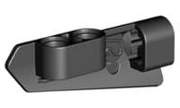 Lego (N) ~ Technic Panel Fairing #21 Very Small Smooth Side B ~ [Black]