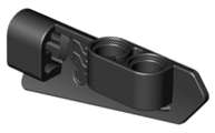 Lego (N) ~ Technic Panel Fairing #22 Very Small Smooth Side A ~ [Black]