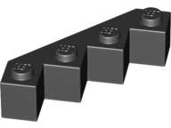Lego (N) ~ Brick Modified Facet 4 x 4 ~ [Black]
