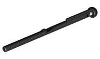 Lego (U) ~ Projectile Arrow Bar 8L with Round End (Spring Shooter Dart) ~ [Black]