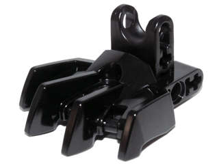 Lego (U) ~ Hero Factory Foot with Four Short Claws and Ball Joint Socket ~ [Black]