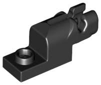 Lego (U) ~ Projectile Launcher 1 x 2 Mini Blaster / Shooter ~ [Black]