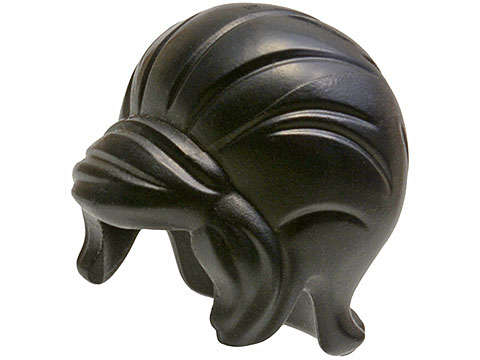 Lego (N) ~ Minifigure Hair Female Beehive Style with Sideways Fringe ~ [Black]