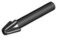 Lego (N) ~ Minifigure Weapon Harpoon Smooth Shaft ~ [Black]