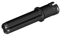 Lego (N) ~ Technic Axle 2L with Pin with Friction Ridges ~ [Black]