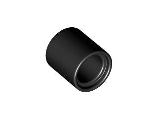 Lego (N) ~ Technic Liftarm Thick 1 x 1 (Spacer) ~ [Black]