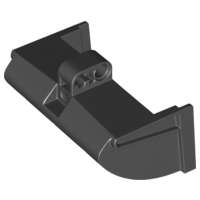 Lego (N) ~ Technic Digger Bucket 5 x 7 x 4 1/2 Clamshell with Pin Hole and Axle Hole ~ [Black]