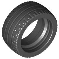 Lego (U) ~ Tire 24 x 12 Low ~ [Black]