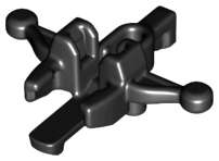 Lego (N) ~ Minifigure Weapon Crossbow with Mini Blaster / Shooter ~ [Black]