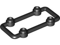 Lego (N) ~ Bar 1 x 6 x 3 with 4 Studs ~ [Black]