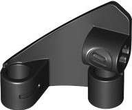 Lego (N) ~ Technic Panel Curved #10 3 x 3 Tapered Right ~ [Black]
