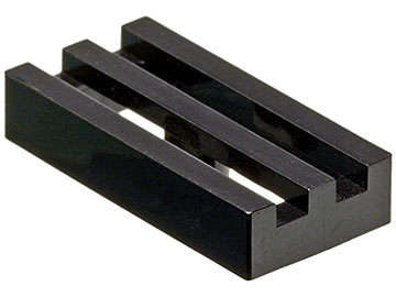 Lego (U) ~ Tile Modified 1 x 2 Grille without Bottom Groove ~ [Black]
