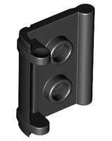 Lego (N) ~ Minifigure Utensil Book Binding with 2 Studs ~ [Black]