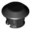 Lego (N) ~ Technic Link Tread Attachment Single Rubber ~ [Black]