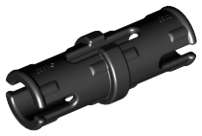 Lego (U) ~ Technic Pin with Short Friction Ridges ~ [Black]