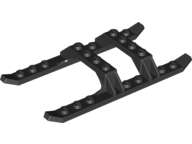Lego (N) ~ Helicopter Sled Rails 12 x 6 ~ [Black]