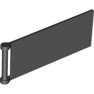 Lego (N) ~ Flag 7 x 3 with Bar Handle ~ [Black]
