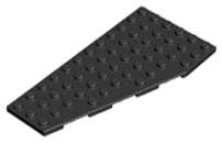 Lego (N) ~ Wedge Plate 12 x 6 Left ~ [Black]