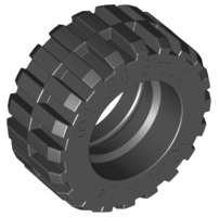 Lego (U) ~ Tire 30.4 x 14 Offset Tread ~ [Black]