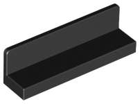 Lego (N) ~ Panel 1 x 4 x 1 ~ [Black]