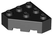 Lego (U) ~ Wedge 3 x 3 Facet ~ [Black]