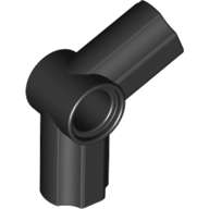 Lego (N) ~ Technic Axle and Pin Connector Angled #5 - 112.5 degrees ~ [Black]