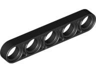 Lego (U) ~ Technic Liftarm Thin 1 x 5 ~ [Black]