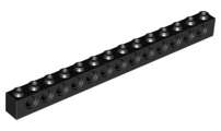 Lego (N) ~ Technic Brick 1 x 14 with Holes ~ [Black]