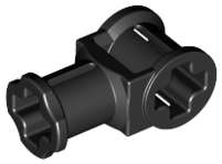 Lego (N) ~ Technic Axle Connector with Axle Hole ~ [Black]
