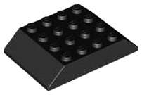 Lego (N) ~ Slope 45 6 x 4 Double ~ [Black]
