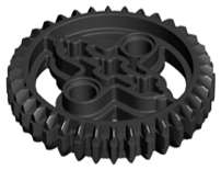Lego (N) ~ Technic Gear 36 Tooth Double Bevel ~ [Black]