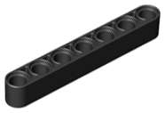 Lego (N) ~ Technic Liftarm Thick 1 x 7 ~ [Black]